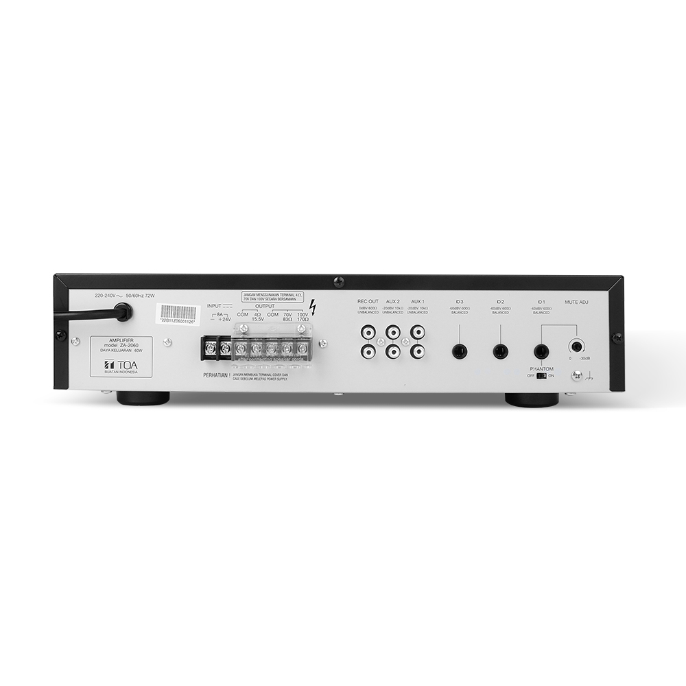 TOA Power Amplifier ZA-2060 (60 Watt) - Image 3
